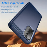 Husa pentru Samsung Galaxy A17 5G, Techsuit Carbon Silicone, albastru