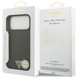 Husa pentru iPhone 17 Pro Max, Guess Silicone Triangle Logo MagSafe (GUHMP17XSCTRLMA), kaki