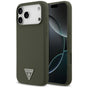 Husa pentru iPhone 17 Pro Max, Guess Silicone Triangle Logo MagSafe (GUHMP17XSCTRLMA), kaki