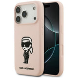 Husa pentru iPhone 17 Pro Max, Karl Lagerfeld Silicone Sketch & Logo (KLHMP17XSKIGROP), negru