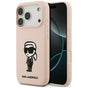 Husa pentru iPhone 17 Pro Max, Karl Lagerfeld Silicone Sketch & Logo (KLHMP17XSKIGROP), negru