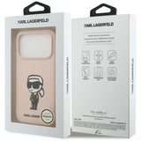 Husa pentru iPhone 17 Pro Max, Karl Lagerfeld Silicone Sketch & Logo (KLHMP17XSKIGROP), negru