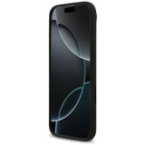 Husa pentru iPhone 17 Air, Guess Silicone Triangle Logo MagSafe (GUHMP17MSCTRLMK), negru