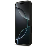 Husa pentru iPhone 17 Pro Max, Guess Silicone Triangle Logo MagSafe (GUHMP17XSCTRLMK), negru