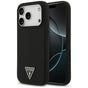 Husa pentru iPhone 17 Pro, Guess Silicone Triangle Logo MagSafe (GUHMP17LSCTRLMK), negru