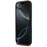 Husa pentru iPhone 17, Guess Silicone Triangle Logo MagSafe (GUHMP17SSCTRLMK), negru
