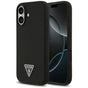 Husa pentru iPhone 17, Guess Silicone Triangle Logo MagSafe (GUHMP17SSCTRLMK), negru