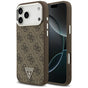Husa pentru iPhone 17 Pro Max, Guess Hardcase 4G Triangle Logo MagSafe (GUHMP17XP4TSRCMW), maro