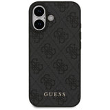 Husa pentru iPhone 17, Guess Hardcase 4G Classic (GUHCP17SG4GFGR), negru