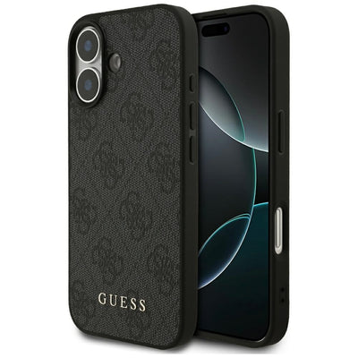 Husa pentru iPhone 17, Guess Hardcase 4G Classic (GUHCP17SG4GFGR), negru