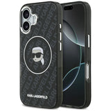 Husa pentru iPhone 17, Karl Lagerfeld IML MagSafe (KLHMP17SHMKBKHOK), negru