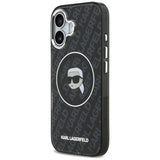 Husa pentru iPhone 17, Karl Lagerfeld IML MagSafe (KLHMP17SHMKBKHOK), negru