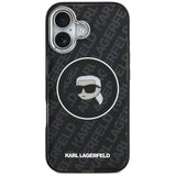 Husa pentru iPhone 17, Karl Lagerfeld IML MagSafe (KLHMP17SHMKBKHOK), negru