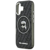 Husa pentru iPhone 17, Karl Lagerfeld IML MagSafe (KLHMP17SHMKBKHOK), negru