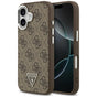 Husa pentru iPhone 17, Guess Hardcase 4G Triangle Logo MagSafe (GUHMP17SP4TSRCMW), maro