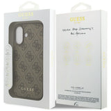 Husa pentru iPhone 17, Guess Hardcase 4G Classic (GUHCP17SG4GFBR), maro