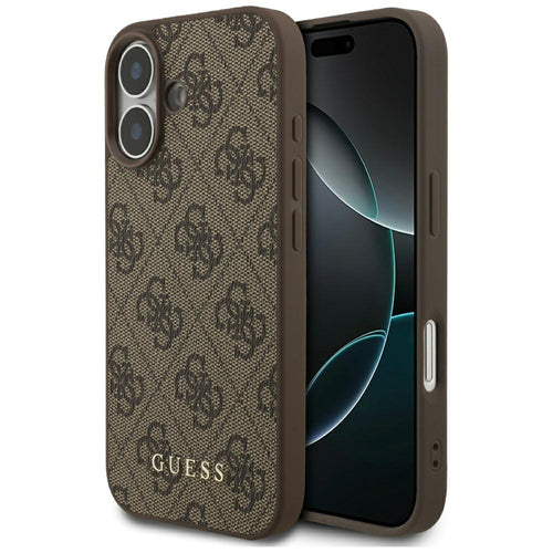 Husa pentru iPhone 17, Guess Hardcase 4G Classic (GUHCP17SG4GFBR), maro
