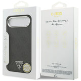Husa pentru iPhone 17 Air, Guess Hardcase 4G Triangle Logo MagSafe (GUHMP17MP4TSRCMK), negru