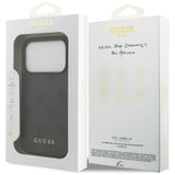 Husa pentru iPhone 17 Pro, Guess Hardcase 4G Classic (GUHCP17LG4GFGR), negru