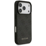 Husa pentru iPhone 17 Pro, Guess Hardcase 4G Classic (GUHCP17LG4GFGR), negru