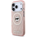 Husa pentru iPhone 17 Pro Max, Karl Lagerfeld IML MagSafe (KLHMP17XHMKBCHOP), albastru
