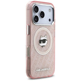 Husa pentru iPhone 17 Pro Max, Karl Lagerfeld IML MagSafe (KLHMP17XHMKBCHOP), albastru