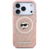 Husa pentru iPhone 17 Pro Max, Karl Lagerfeld IML MagSafe (KLHMP17XHMKBCHOP), albastru