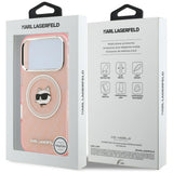 Husa pentru iPhone 17 Pro Max, Karl Lagerfeld IML MagSafe (KLHMP17XHMKBCHOP), albastru
