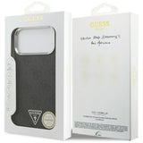 Husa pentru iPhone 17 Pro Max, Guess Hardcase 4G Triangle Logo MagSafe (GUHMP17XP4TSRCMK), negru