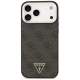 Husa pentru iPhone 17 Pro Max, Guess Hardcase 4G Triangle Logo MagSafe (GUHMP17XP4TSRCMK), negru