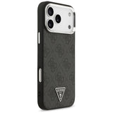 Husa pentru iPhone 17 Pro Max, Guess Hardcase 4G Triangle Logo MagSafe (GUHMP17XP4TSRCMK), negru