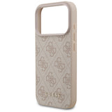 Husa pentru iPhone 17 Pro, Guess Hardcase 4G Classic (GUHCP17LG4GFPI), roz