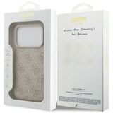 Husa pentru iPhone 17 Pro, Guess Hardcase 4G Classic (GUHCP17LG4GFPI), roz