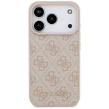 Husa pentru iPhone 17 Pro, Guess Hardcase 4G Classic (GUHCP17LG4GFPI), roz