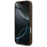 Husa pentru iPhone 17 Pro, Guess Hardcase 4G Classic (GUHCP17LG4GFBR), maro