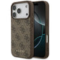 Husa pentru iPhone 17 Pro, Guess Hardcase 4G Classic (GUHCP17LG4GFBR), maro