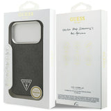 Husa pentru iPhone 17 Pro, Guess Hardcase 4G Triangle Logo MagSafe (GUHMP17LP4TSRCMK), negru