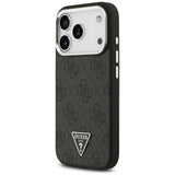 Husa pentru iPhone 17 Pro, Guess Hardcase 4G Triangle Logo MagSafe (GUHMP17LP4TSRCMK), negru