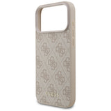 Husa pentru iPhone 17 Pro Max, Guess Hardcase 4G Classic (GUHCP17XG4GFPI), roz