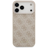 Husa pentru iPhone 17 Pro Max, Guess Hardcase 4G Classic (GUHCP17XG4GFPI), roz