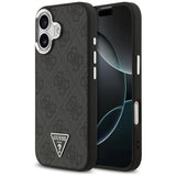 Husa pentru iPhone 17, Guess Hardcase 4G Triangle Logo MagSafe (GUHMP17SP4TSRCMK), negru