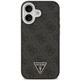 Husa pentru iPhone 17, Guess Hardcase 4G Triangle Logo MagSafe (GUHMP17SP4TSRCMK), negru