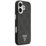 Husa pentru iPhone 17, Guess Hardcase 4G Triangle Logo MagSafe (GUHMP17SP4TSRCMK), negru