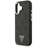 Husa pentru iPhone 17, Guess Hardcase 4G Triangle Logo MagSafe (GUHMP17SP4TSRCMK), negru
