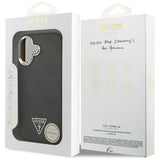 Husa pentru iPhone 17, Guess Hardcase 4G Triangle Logo MagSafe (GUHMP17SP4TSRCMK), negru