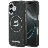 Husa pentru iPhone 17, Karl Lagerfeld IML MagSafe (KLHMP17SHMKBCHOK), negru