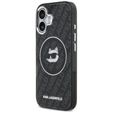 Husa pentru iPhone 17, Karl Lagerfeld IML MagSafe (KLHMP17SHMKBCHOK), negru