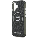 Husa pentru iPhone 17, Karl Lagerfeld IML MagSafe (KLHMP17SHMKBCHOK), negru