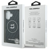 Husa pentru iPhone 17, Karl Lagerfeld IML MagSafe (KLHMP17SHMKBCHOK), negru