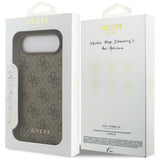 Husa pentru iPhone 17 Air, Guess Hardcase 4G Classic (GUHCP17MG4GFBR), maro